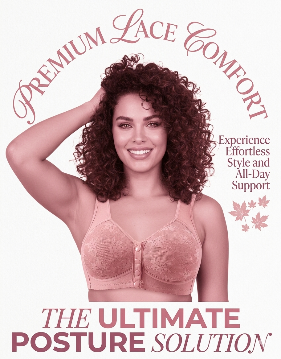 New Anti-Sagging Front Open Button Bra 2026 – Full Support | Lift & Shape
