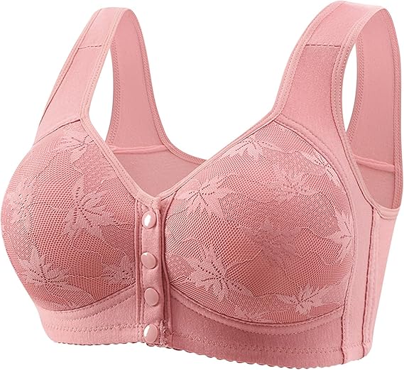 New Anti-Sagging Front Open Button Bra 2026 – Full Support | Lift & Shape