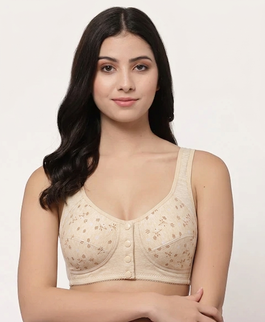 New Anti-Sagging Front Open Button Bra 2026 – Full Support | Lift & Shape