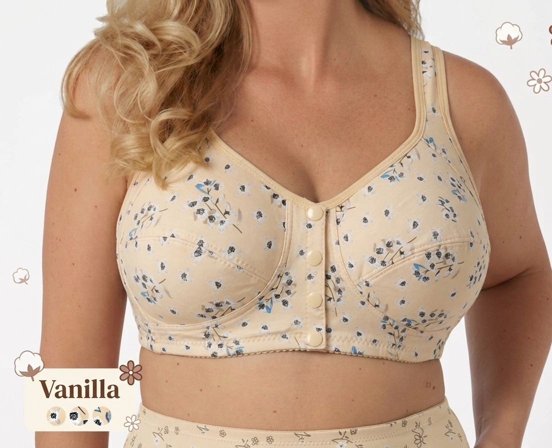 New Anti-Sagging Front Open Button Bra 2026 – Full Support | Lift & Shape