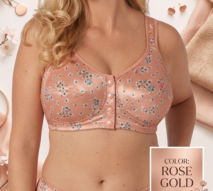 New Anti-Sagging Front Open Button Bra 2026 – Full Support | Lift & Shape