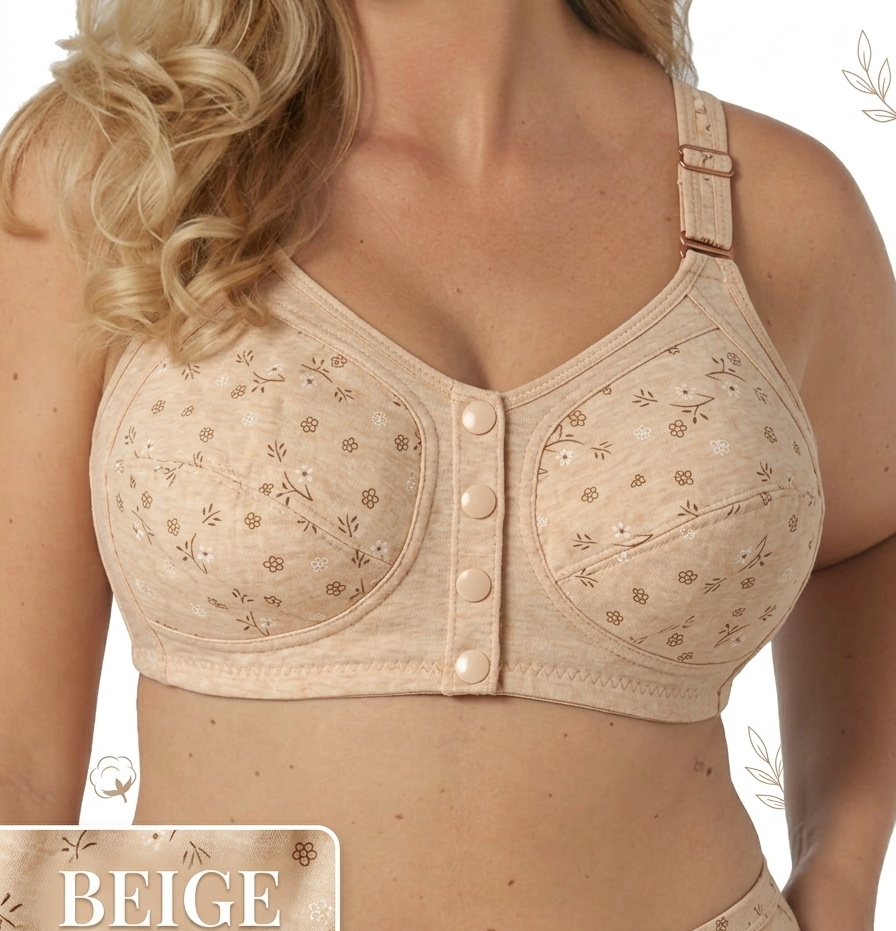 New Anti-Sagging Front Open Button Bra 2026 – Full Support | Lift & Shape