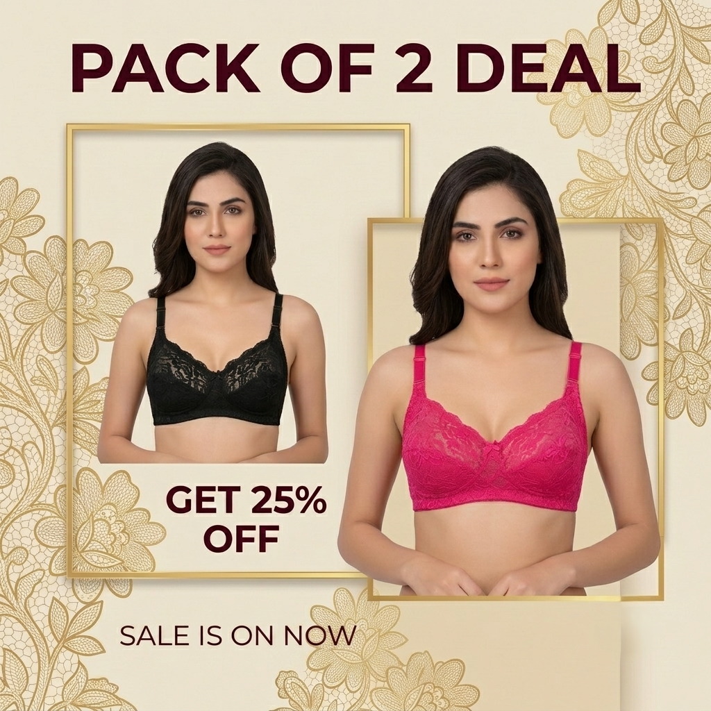 Pack of 2 Original Triumph Doreen Classic Bra – Full Support Non-Padded Value