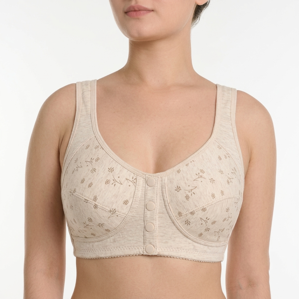 New Anti-Sagging Front Open Button Bra 2026 – Full Support | Lift & Shape