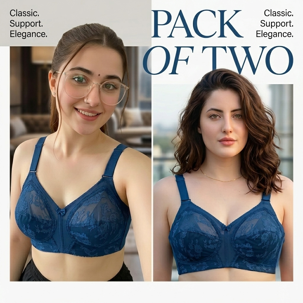 Pack of 2 Original Triumph Doreen Classic Bra – Full Support Non-Padded Value
