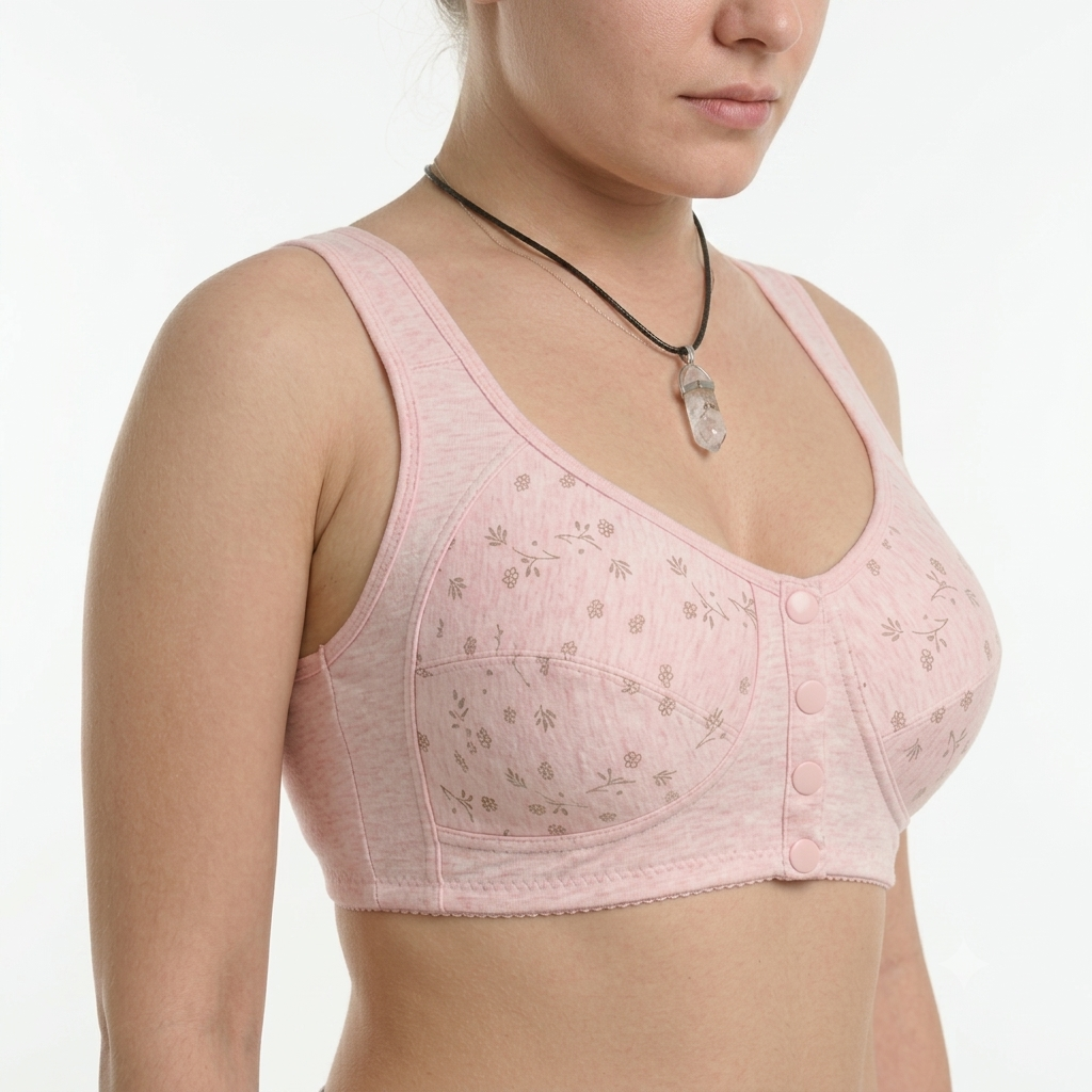 New Anti-Sagging Front Open Button Bra 2026 – Full Support | Lift & Shape