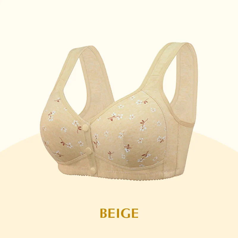 New Anti-Sagging Front Open Button Bra 2026 – Full Support | Lift & Shape