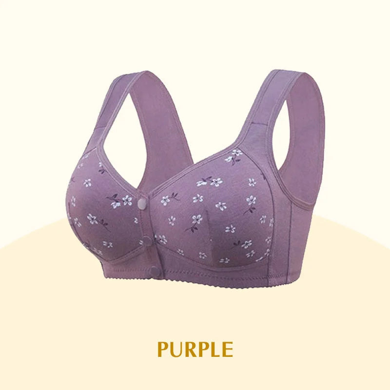 New Anti-Sagging Front Open Button Bra 2026 – Full Support | Lift & Shape