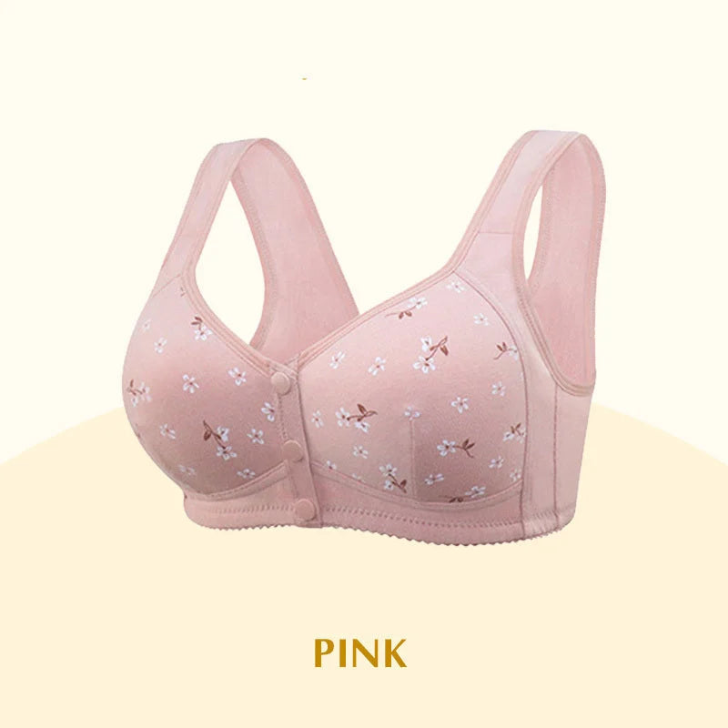 New Anti-Sagging Front Open Button Bra 2026 – Full Support | Lift & Shape