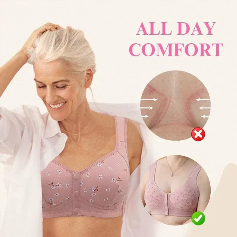 🎀 11.11 SUPER COMBO – 2× Front Open Button Bras + 1× Special Cotton Bra 💝